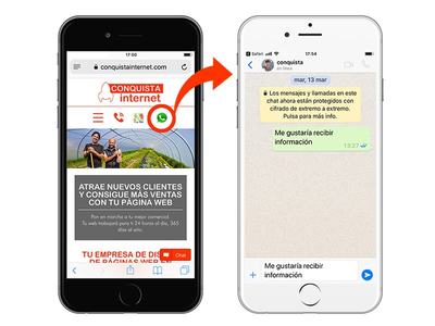 WhatsApp para empresas Conquista internet