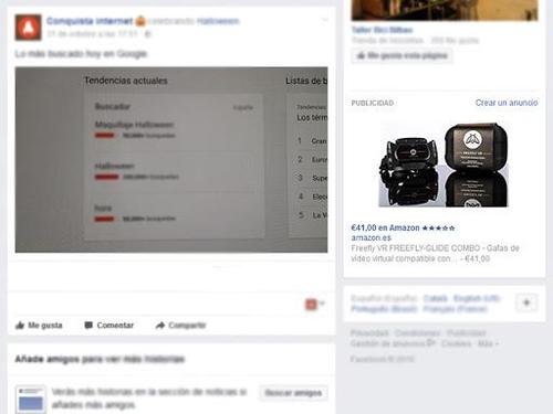 Anuncio Facebook Conquista internet