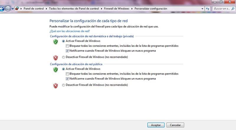 Firewall de Windows