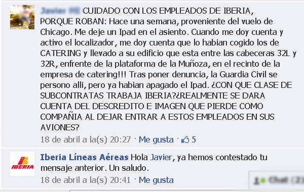 Comentarios en Facebook