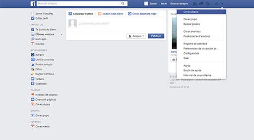 Crear página de empresa Facebook Conquista internet