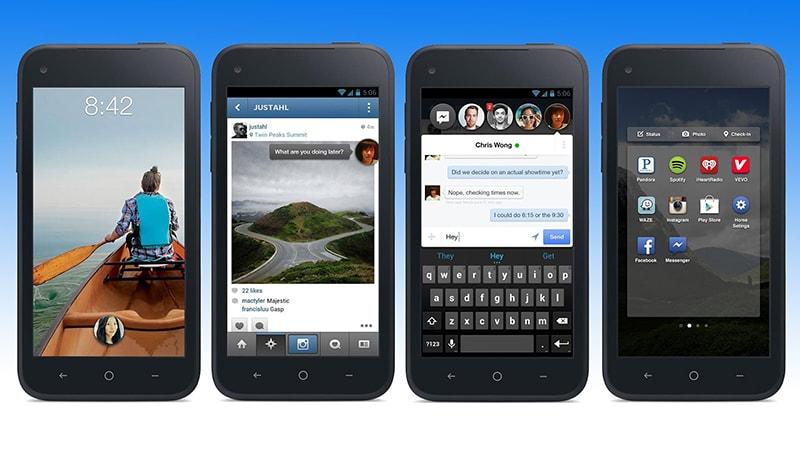 Pantallazos en móvil de Facebook Home