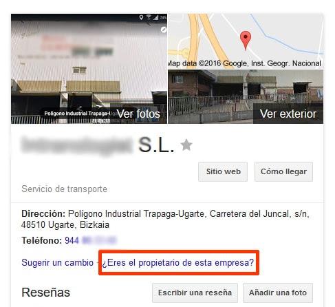 Control Ficha Google My Business Conquista internet