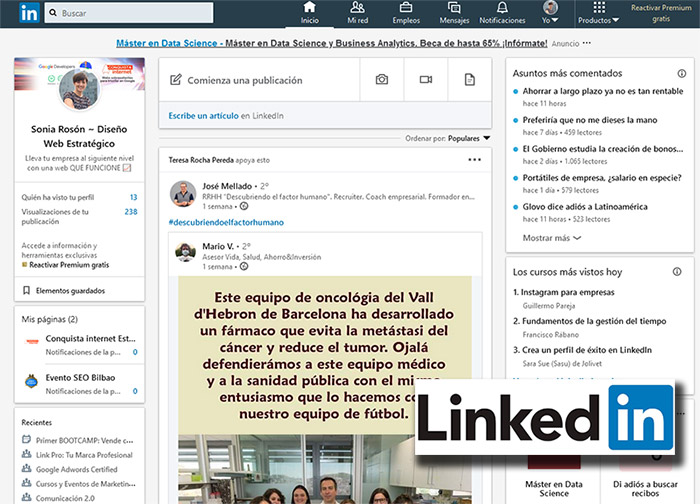 Linkedin Conquista internet