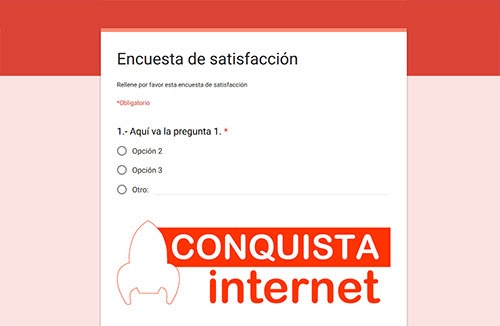Formularios página web Conquista internet